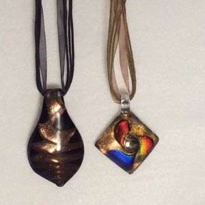 SALE BOGO Handcrafted Glass Necklaces